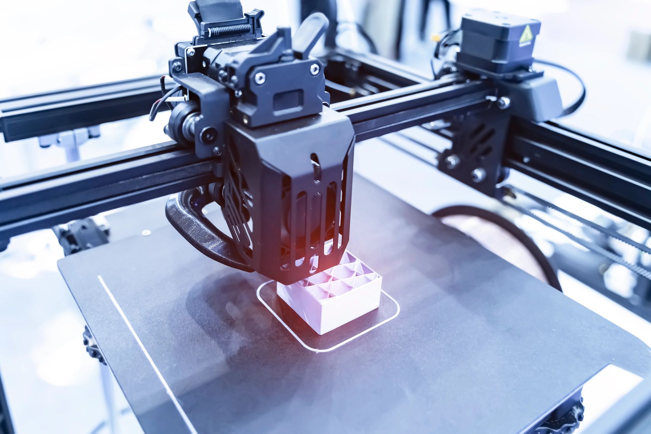 3D printer producing a prototype